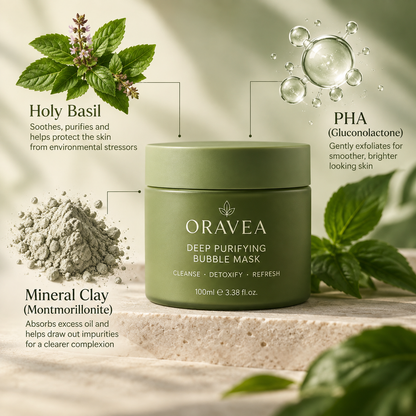 ORAVEA Holy Basil Bubble Deep Mask